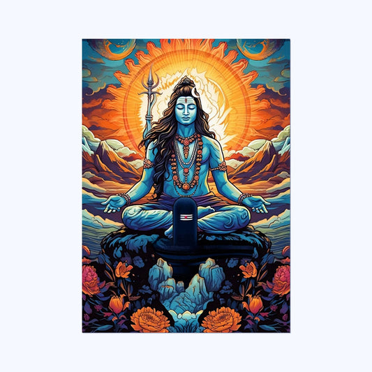 Shiva #3- Trippin Wall Postor Posters Postor Shop shiva-3-trippin-wall-poster Postor Shop 