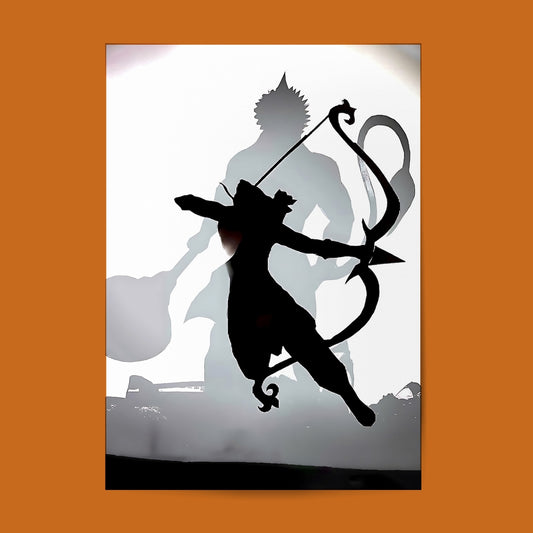 Shree Ram And Lord Hanuman #Hindu God Wall Poster Posters Postor Shop shree-ram-and-lord-hanuman-hindu-god-wall-poster Postor Shop 