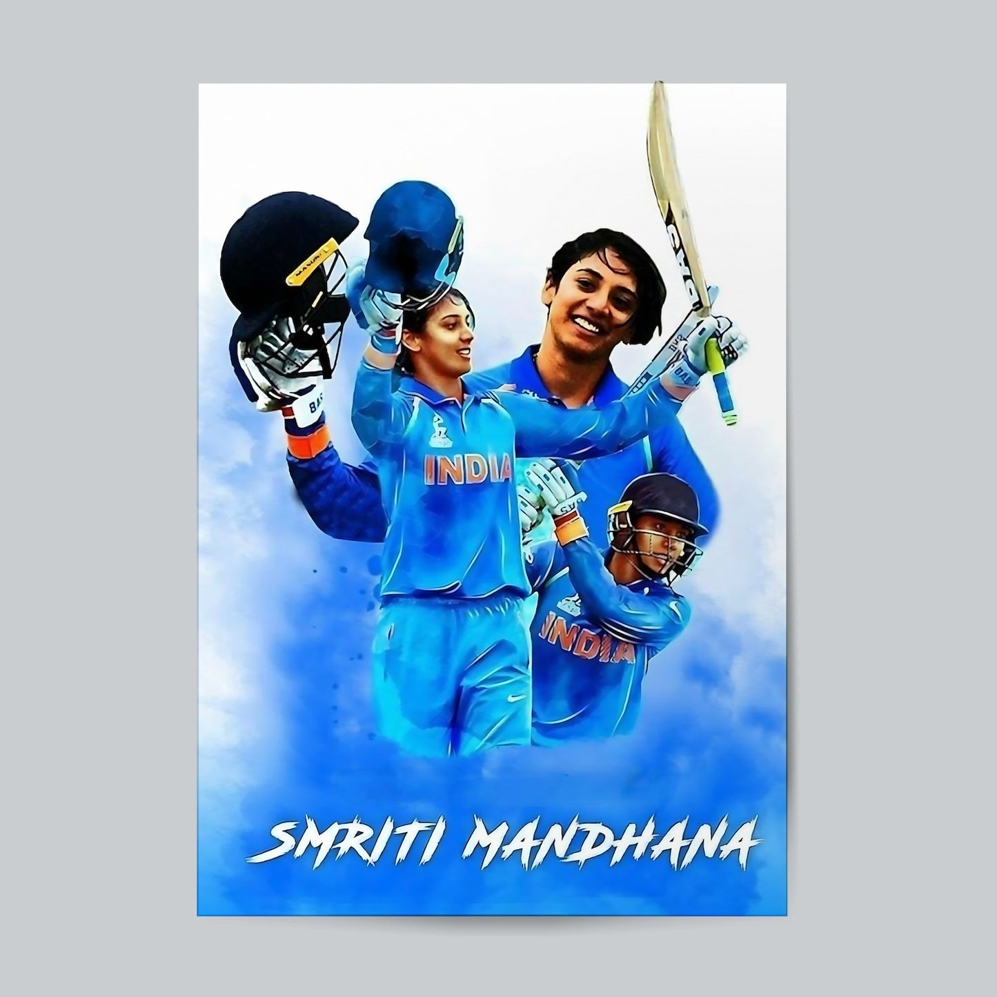 Smriti Mahadana #Cricket-01 Wall Poster Posters Postor Shop smriti-mahadana-cricket-01-wall-poster Postor Shop 