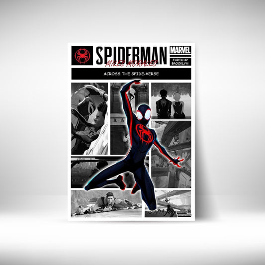 Spiderman Across the Spiderverse Comic Strip Wall Postor Posters Postor Shop spiderman-across-the-spiderverse-comic-strip-wall-poster Postor Shop 