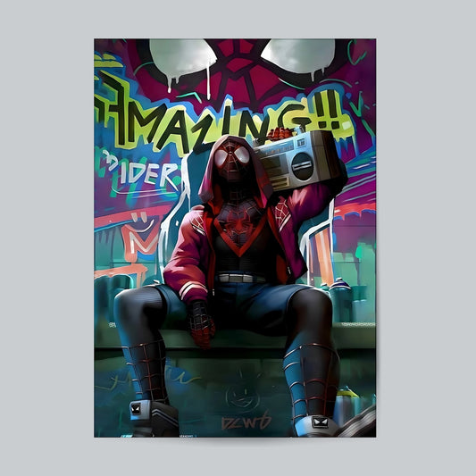 Spiderman Into The Spiderverse - Marvel Superhero #Movie Wall Poster. Posters Postor Shop spiderman-into-the-spiderverse-marvel-superhero-movie-wall-poster Postor Shop 