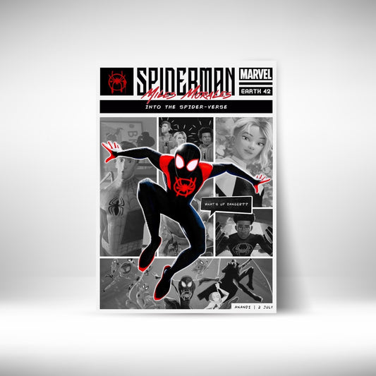 Spiderman Into The Spiderverse Whats Up Danger Comic Strip Wall Postor Posters Postor Shop spiderman-into-the-spiderverse-whats-up-danger-omic-strip-wall-poster Postor Shop 