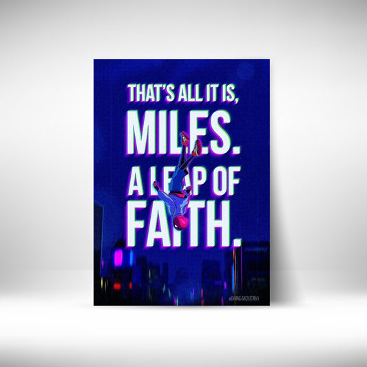 Spiderman Miles A Leap of Faith Wall Postor Posters Postor Shop spiderman-miles-a-leap-of-faith-wall-poster Postor Shop 