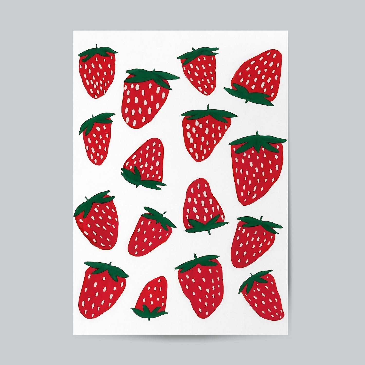 Strawberry #Aesthetic Wall Poster Posters Postor Shop strawberry-aesthetic-wall-poster Postor Shop 