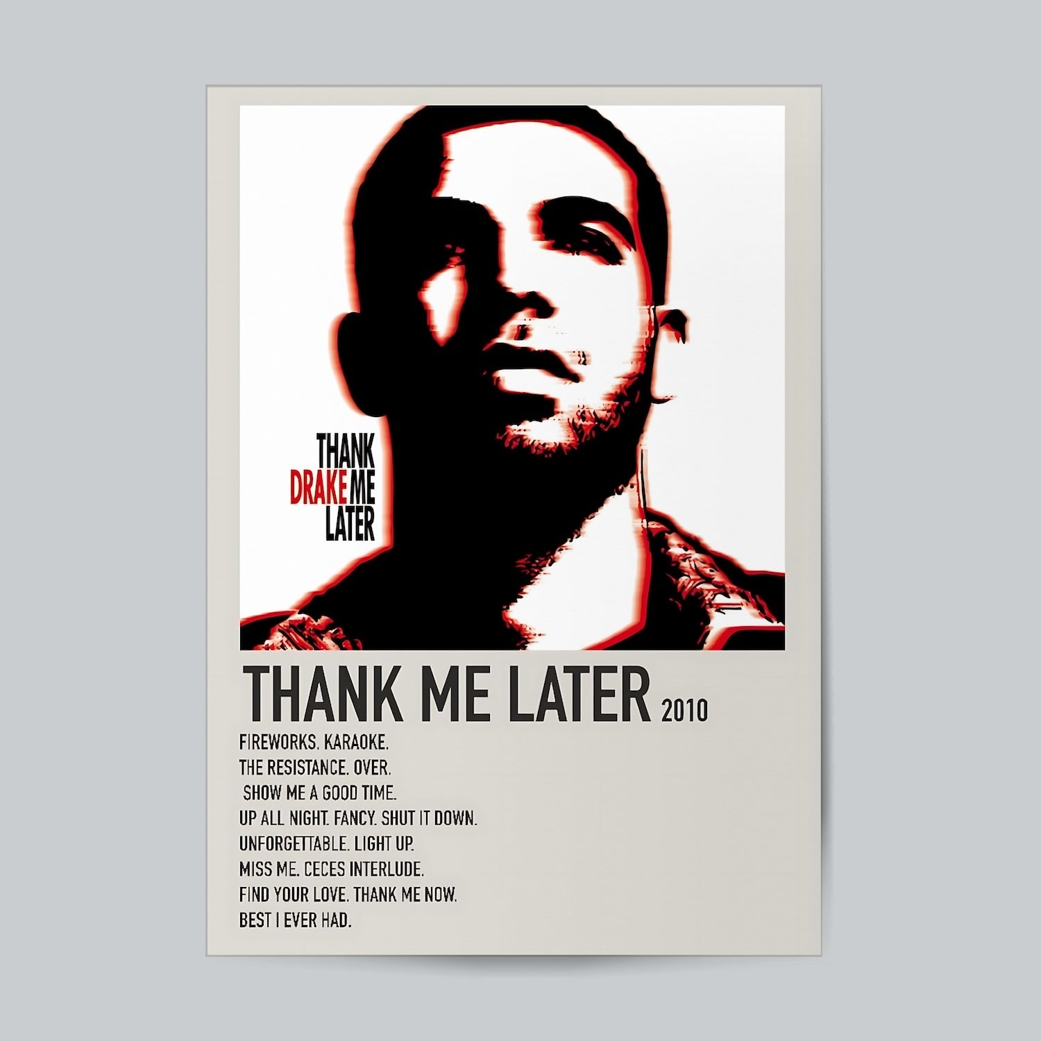 Thank Me Later Drake #Album Cover Wall Poster Posters Postor Shop thank-me-later-drake-album-cover-wall-poster Postor Shop 