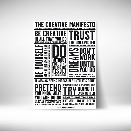 The Creative Manifesto Wall Postor Posters Postor Shop the-creative-manifesto-wall-poster Postor Shop 