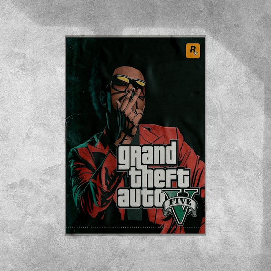 The Weekend x GTA V Wall Postor Posters Postor Shop the-weekend-x-gta-v-wall-poster Postor Shop 