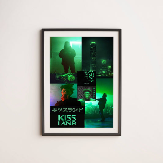 The Weeknd Kiss Land- Wall Postor Posters Postor Shop the-weeknd-kiss-land-wall-poster Postor Shop 