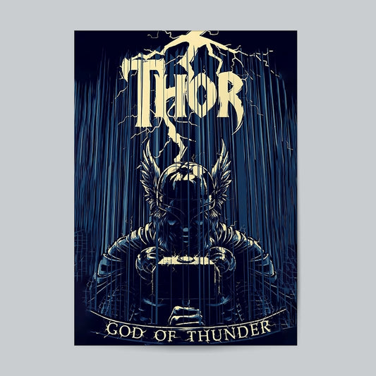 Thor - Marvel Superhero -01 #Movie Wall Poster. Posters Postor Shop thor-marvel-superhero-01-movie-wall-poster Postor Shop 