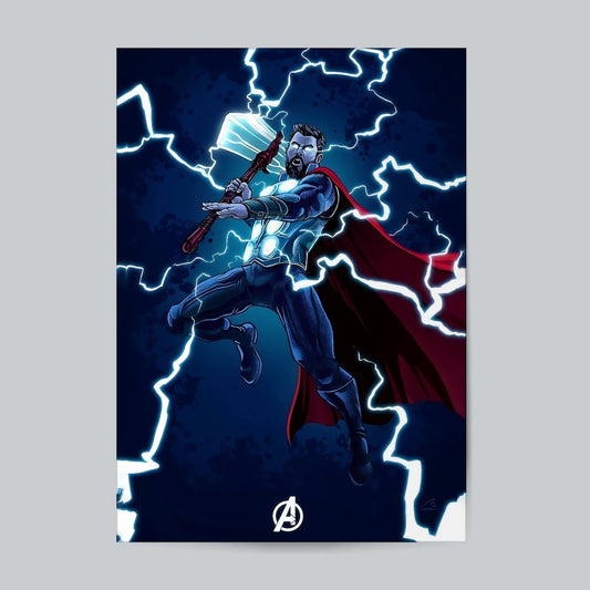 Thor - Marvel Superhero -02 #Movie Wall Poster. Posters Postor Shop thor-marvel-superhero-02-movie-wall-poster Postor Shop 