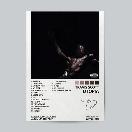 Travis Scott Utopia #Album Cover Wall Poster Posters Postor Shop travis-scott-utopia-album-cover-wall-poster Postor Shop 