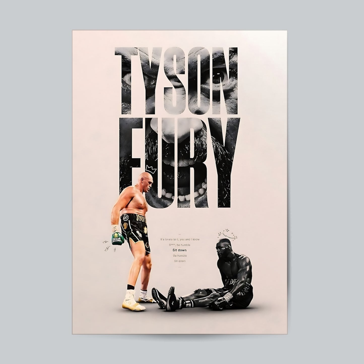 Tyson Fury #Motivation Wall Poster Posters Postor Shop tyson_fury_-motivation_wall_poster Postor Shop 