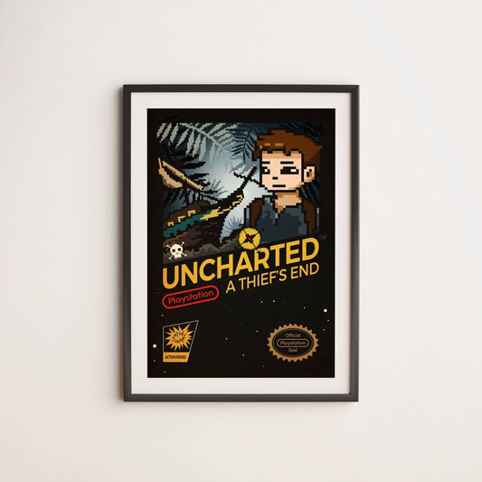 Unchatered A Theif's End Pixels- Wall Postor Posters Postor Shop unchatered-a-theifs-end-pixels-wall-poster Postor Shop 