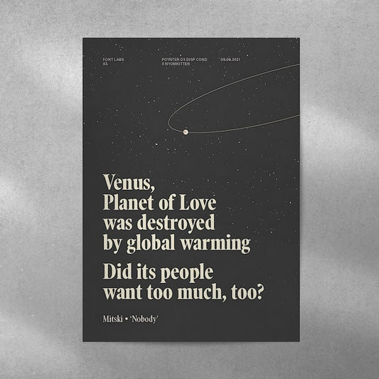 Venus, Planet Of Love #Aesthetic Wall Postor Posters Postor Shop venus-planet-of-love-aesthetic-wall-poster Postor Shop 