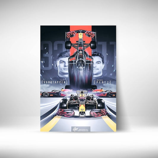Verstappen Perez #F1 Wall Poster Posters Postor Shop verstappen-perez-f1-wall-poster Postor Shop 