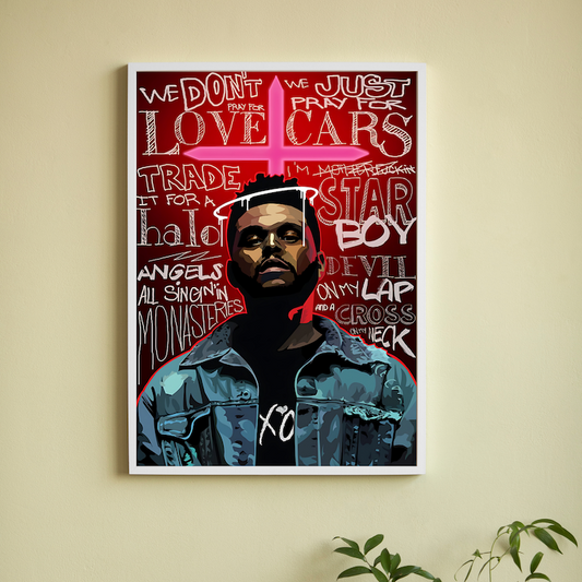 The Weeknd artist Wall Poster Posters Postor Shop the-weeknd-artist-wall-art-poster Postor Shop 