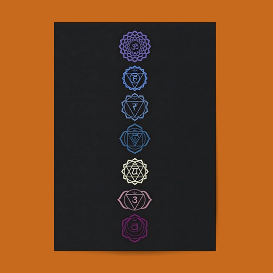 Yoga Chakra Art Wall Poster Posters Postor Shop yoga-chakra-art-wall-poster Postor Shop 