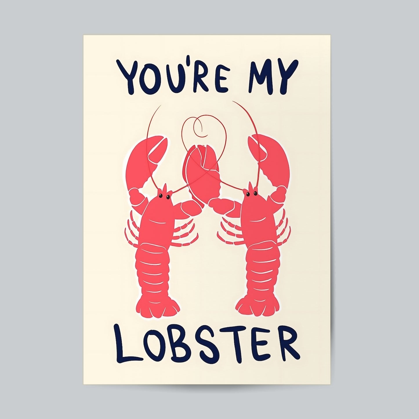 Youre My Lobster #Aesthetic Wall Poster Posters Postor Shop youre-my-lobster-aesthetic-wall-poster Postor Shop 