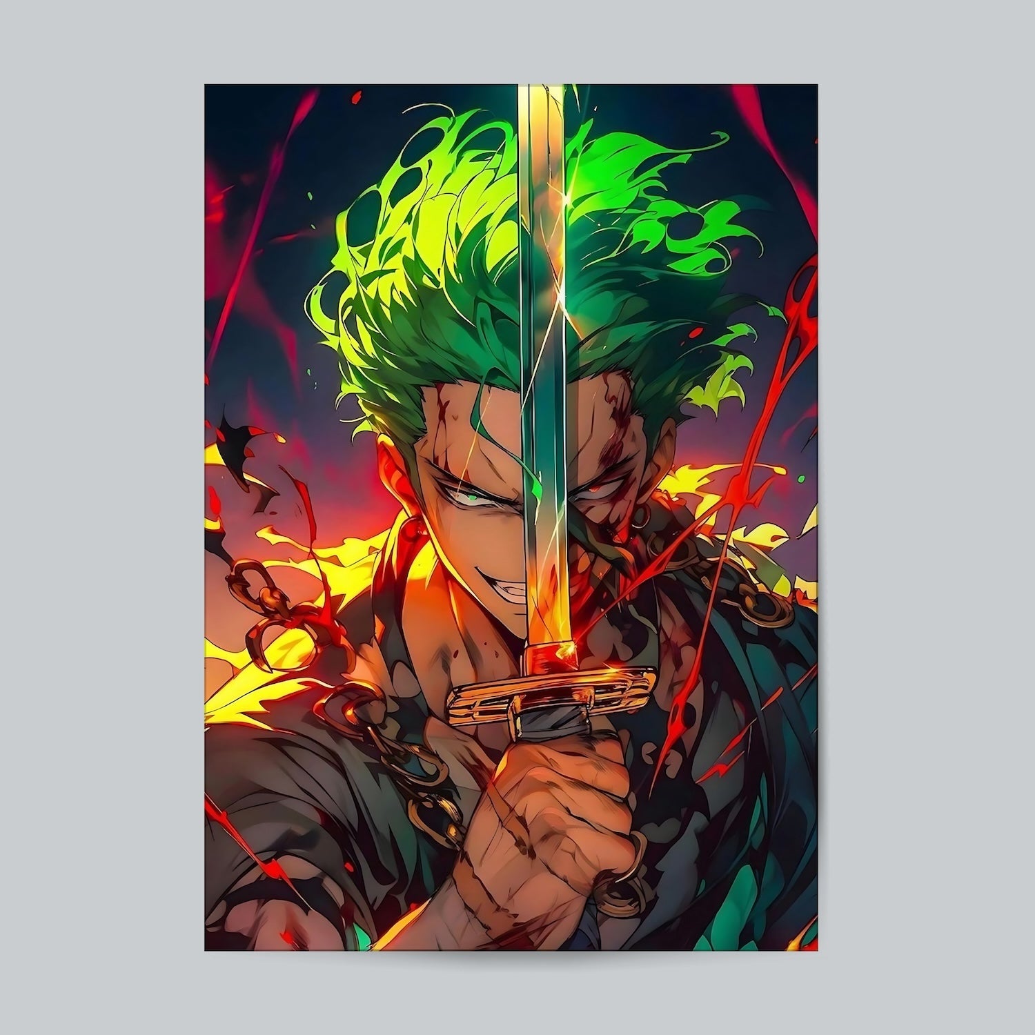 Zoro One Piece-03 #Anime Wall Poster Posters Postor Shop zoro-one-piece-03-anime-wall-poster Postor Shop 